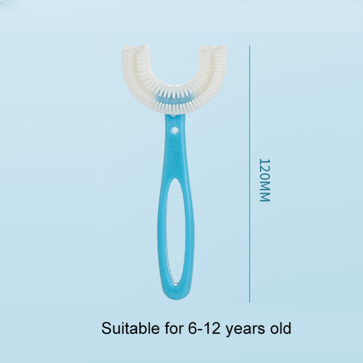 10 قطع فرشاة أسنان ناعمة للأطفال على شكل حرف U، عمر 6-12 سنة، النمط: مقبض مستقيم، مقبض مستقيم