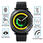 قطعتان من فيلم شاشة زجاجي مقسى مقاوم للانفجار ENKAY Hat-Prince لساعات Samsung Gear Sport الذكية، صلابة سطح 9H بسماكة 0.2مم، 2.15D، لـ Samsung Gear Sport (قطعتان)