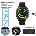 قطعتان من فيلم شاشة زجاجي مقسى مقاوم للانفجار ENKAY Hat-Prince لساعات Samsung Gear Sport الذكية، صلابة سطح 9H بسماكة 0.2مم، 2.15D، لـ Samsung Gear Sport (قطعتان)