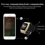 ساعة ذكية D99+ بشاشة LCD عالية الدقة بحجم 1.22 بوصة مع GPS مقاومة للماء لكبار السن، تدعم تحديد المواقع GPS + LBS + WiFi / اتصال ثنائي الاتجاه / مراقبة الصوت / إسعاف أولي بزر واحد / تنبيه رفع المعصم / سياج أمان، D99+ باللون الذهبي الوردي