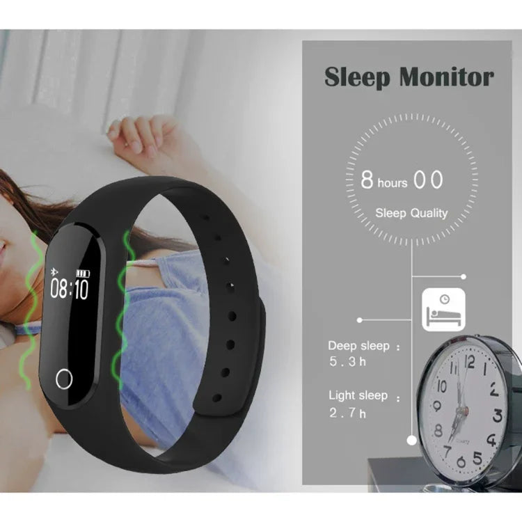 سوار ذكي بشاشة OLED مقاس 0.42 بوصة TLW25، مقاوم للماء بمعيار IP66، يدعم مراقبة معدل ضربات القلب / عداد الخطى / تذكير المكالمات / مراقبة النوم / تذكير الجلوس / منبه / التقاط عن بعد، متوافق مع هواتف أندرويد وiOS، 25 أسود، 25 أزرق