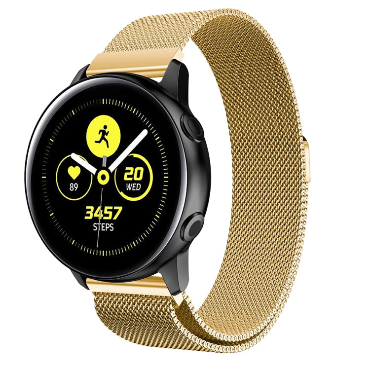 سوار ساعة شبكي مغناطيسي من الفولاذ المقاوم للصدأ Milanis لساعة Galaxy Watch Active 20مم