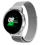 سوار ساعة شبكي مغناطيسي من الفولاذ المقاوم للصدأ Milanis لساعة Galaxy Watch Active 20مم