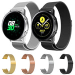 سوار ساعة شبكي مغناطيسي من الفولاذ المقاوم للصدأ Milanis لساعة Galaxy Watch Active 20مم