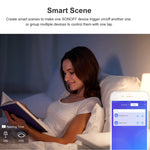 مفتاح حائط ذكي بشاشة زجاجية مقسّاة Sonoff T2 Touch 86mm، متوافق مع Alexa وGoogle Home، AC 100V-240V، قابس الاتحاد الأوروبي، 86mm/ 3 قابس الاتحاد الأوروبي