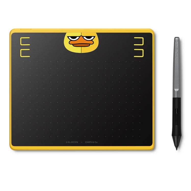 لوحة رسم فنية HUION HS64 إصدار خاص مع شريحة 5080 LPI وقلم بدون بطارية للمتعة، HS64