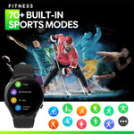 ساعة ذكية Zeblaze GTR 3 بشاشة 1.32 بوصة، تدعم المكالمات الصوتية / معدل ضربات القلب / الأكسجين في الدم / درجة حرارة الجلد على المعصم / أوضاع رياضية