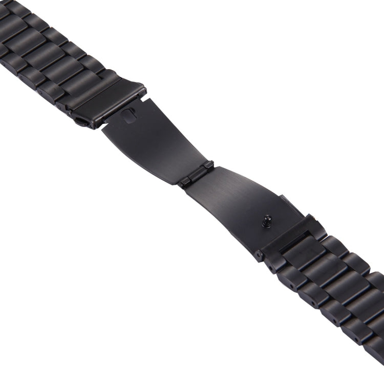 لساعة Samsung Gear S2 Classic سوار ساعة من الفولاذ المقاوم للصدأ مع إبزيم فراشة و3 خرزات