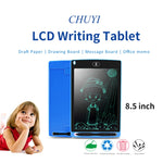لوحة كتابة LCD محمولة مقاس 8.5 بوصة للرسم والكتابة الإلكترونية، لوحة رسومات للرسائل والمسودات مع قلم كتابة، 8.5 بوصة أسود، 8.5 بوصة أخضر، 8.5 بوصة أزرق، 8.5 بوصة أحمر، 8.5 بوصة أبيض
