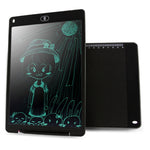 لوحة كتابة LCD محمولة مقاس 12 بوصة للرسم والكتابة الإلكترونية، لوحة رسومات للرسائل والمسودات مع قلم كتابة، 12 بوصة أسود، 12 بوصة أخضر، 12 بوصة أزرق، 12 بوصة أحمر، 12 بوصة أبيض