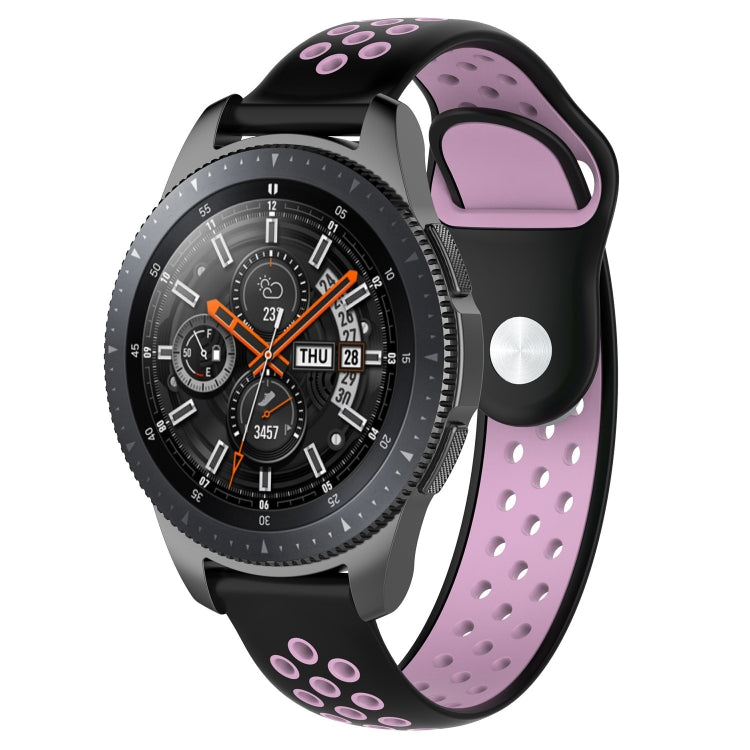 سوار ساعة بلون مزدوج لسلسلة Galaxy Watch مقاس 46مم، لسلسلة Galaxy Watch مقاس 46مم