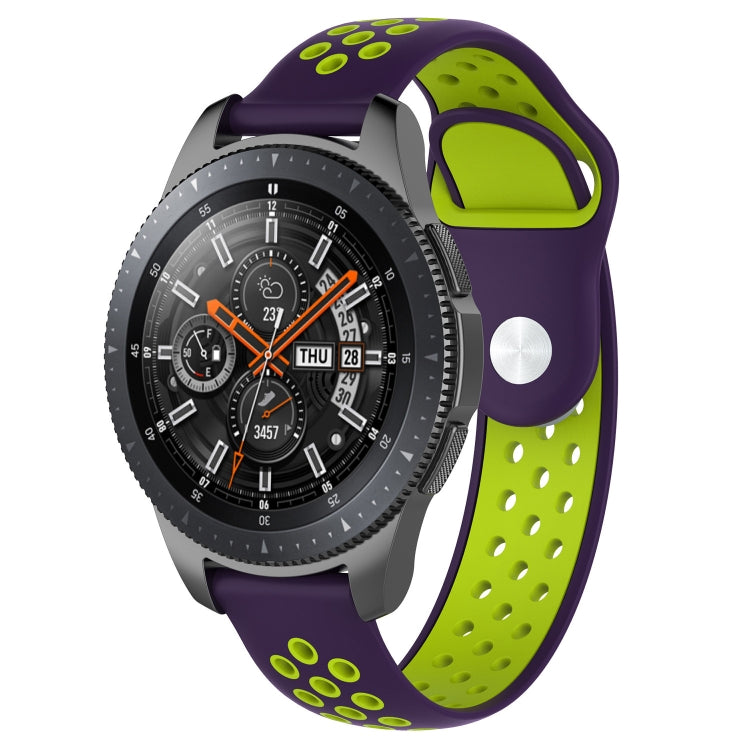 سوار ساعة بلون مزدوج لسلسلة Galaxy Watch مقاس 46مم، لسلسلة Galaxy Watch مقاس 46مم