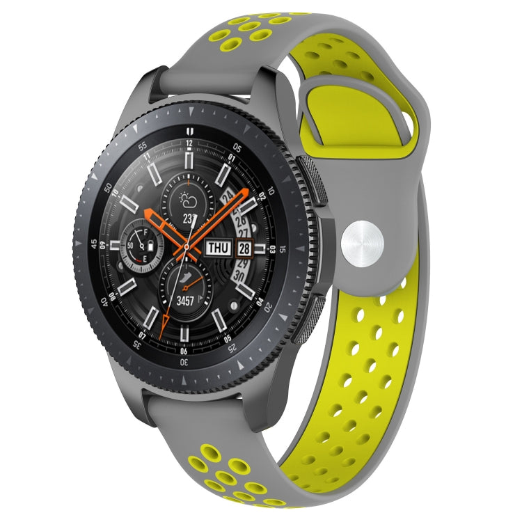 سوار ساعة بلون مزدوج لسلسلة Galaxy Watch مقاس 46مم، لسلسلة Galaxy Watch مقاس 46مم