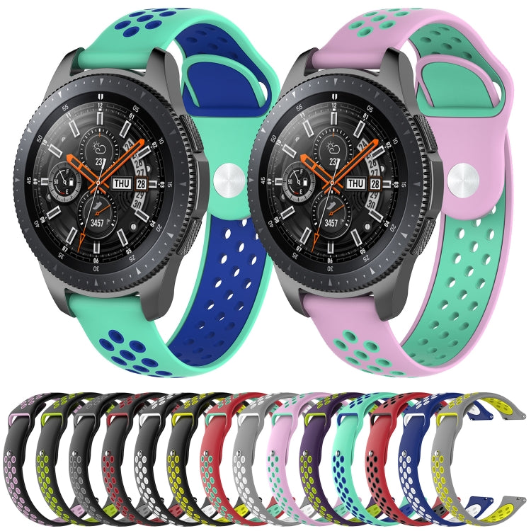 سوار ساعة بلون مزدوج لسلسلة Galaxy Watch مقاس 46مم، لسلسلة Galaxy Watch مقاس 46مم