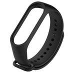 Pure Color Soft TPU  Watch Bands for Xiaomi Mi Band 4, Host Not Included, Black, Orange, Pink, Dark Blue, Wine Red