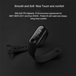 Pure Color Soft TPU  Watch Bands for Xiaomi Mi Band 4, Host Not Included, Black, Orange, Pink, Dark Blue, Wine Red