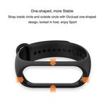Pure Color Soft TPU  Watch Bands for Xiaomi Mi Band 4, Host Not Included, Black, Orange, Pink, Dark Blue, Wine Red