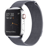 سوار ساعة مغناطيسي من الفولاذ المقاوم للصدأ بنمط ميلانيزي لساعات Apple Watch Series 10 مقاس 42مم / 9&8&7 مقاس 41مم / SE 3&SE 2&6&SE&5&4 مقاس 40مم / 3&2&1 مقاس 38مم، وللساعات Apple Watch Series 8&7 مقاس 41مم / SE 2&6&SE&5&4 مقاس 40مم / 3&2&1 مقاس 38مم