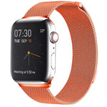 سوار ساعة مغناطيسي من الفولاذ المقاوم للصدأ بنمط ميلانيزي لساعات Apple Watch Series 10 مقاس 42مم / 9&8&7 مقاس 41مم / SE 3&SE 2&6&SE&5&4 مقاس 40مم / 3&2&1 مقاس 38مم، وللساعات Apple Watch Series 8&7 مقاس 41مم / SE 2&6&SE&5&4 مقاس 40مم / 3&2&1 مقاس 38مم