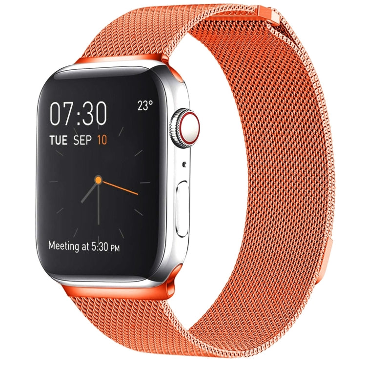 سوار ساعة مغناطيسي من الفولاذ المقاوم للصدأ بنمط ميلانيزي لساعات Apple Watch Series 10 مقاس 42مم / 9&8&7 مقاس 41مم / SE 3&SE 2&6&SE&5&4 مقاس 40مم / 3&2&1 مقاس 38مم، وللساعات Apple Watch Series 8&7 مقاس 41مم / SE 2&6&SE&5&4 مقاس 40مم / 3&2&1 مقاس 38مم