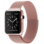 سوار ساعة مغناطيسي من الفولاذ المقاوم للصدأ بنمط ميلانيزي لساعات Apple Watch Series 10 مقاس 42مم / 9&8&7 مقاس 41مم / SE 3&SE 2&6&SE&5&4 مقاس 40مم / 3&2&1 مقاس 38مم، وللساعات Apple Watch Series 8&7 مقاس 41مم / SE 2&6&SE&5&4 مقاس 40مم / 3&2&1 مقاس 38مم