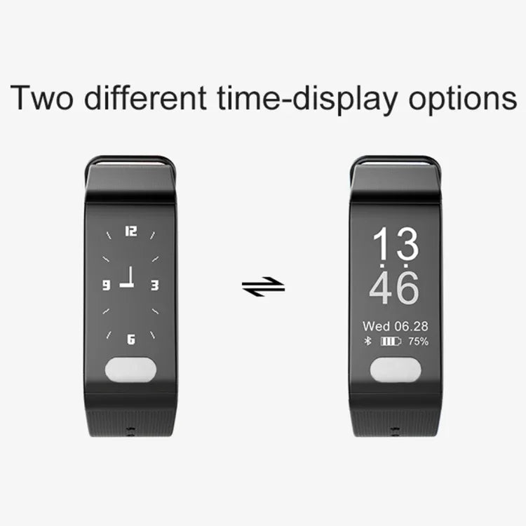 سوار ذكي لتتبع اللياقة TLW T6 بشاشة OLED 0.96 بوصة، يدعم وضع الرياضة / تخطيط القلب الكهربائي / مراقبة معدل ضربات القلب / ضغط الدم / مراقبة النوم، T6 أسود، T6 أزرق، T6 أحمر
