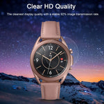 فيلم زجاجي مقسى 0.26مم 2.5D 9H لحماية شاشة Samsung Galaxy Watch3 مقاس 45مم، لـ Samsung Galaxy Watch3 45مم