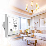 منظم حرارة غرفة تدفئة بشاشة LCD نوع غلاية ماء / غاز مع عرض الوقت، تحميل 3A، تحكم واي فاي، BHT-002GBLW 3A (أسود) نوع غلاية غاز، BHT-002GBLW 3A (أبيض) نوع غلاية غاز