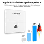 جهاز COMFAST CF-E538AC V2 نقطة وصول واي فاي داخلية ثنائية النطاق بسرعة 1200Mbps، CF-E538AC V2