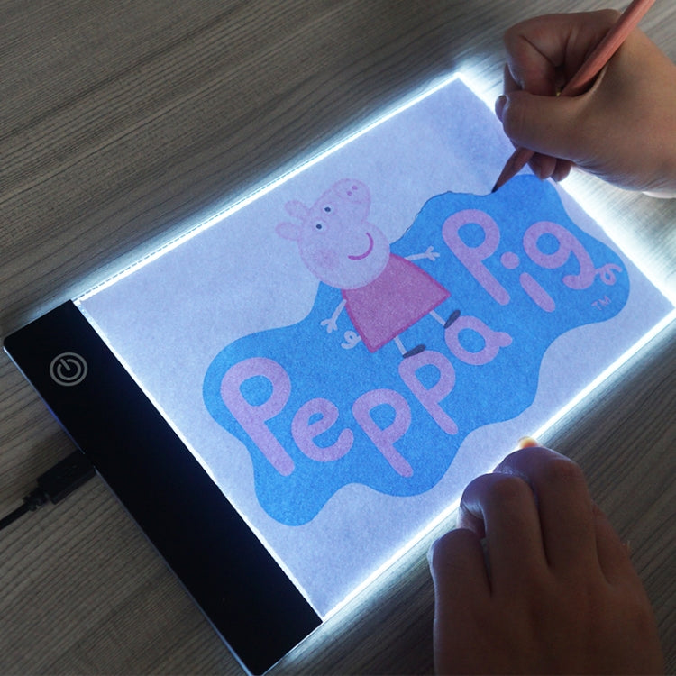 لوحة نسخ USB أكريليك A5 بإضاءة LED 2.2 واط 5 فولت بثلاث مستويات سطوع قابلة للتعتيم، لوحة رسم تخطيط أنمي