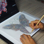 لوحات نسخ مقياس أكريليك A4 بتعتيم ثلاثي المستويات LED USB 5V 3.5W، لوحة رسم تخطيط أنمي، لوحات نسخ