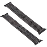 سوار ساعة معصم من الفولاذ المقاوم للصدأ بتسع خرزات لسلسلة Apple Watch 7 41مم / 6 & SE & 5 & 4 40مم / 3 & 2 & 1 38مم، لسلسلة Apple Watch 7 41مم / 6 & SE & 5 & 4 40مم / 3 & 2 & 1 38مم