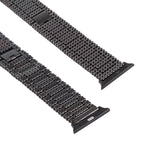 سوار ساعة معصم من الفولاذ المقاوم للصدأ بتسع خرزات لسلسلة Apple Watch 7 41مم / 6 & SE & 5 & 4 40مم / 3 & 2 & 1 38مم، لسلسلة Apple Watch 7 41مم / 6 & SE & 5 & 4 40مم / 3 & 2 & 1 38مم