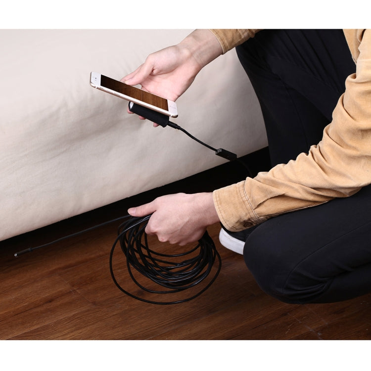 كاميرا منظار رقمي WiFi بدقة 2.0 ميجابكسل YPC110 بقطر عدسة 8 مم، 8 مصابيح LED، مقاومة للماء IP68، طول الخط الصلب: 2 متر