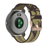 20mm Stripe Weave Nylon Wrist Strap Watch Band for Garmin Venu, Vivomove 3, Vivoactive 3, Forerunner 245 / 645