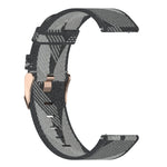 سوار ساعة نايلون منسوج مخطط بعرض 22 مم لساعات Huawei GT / GT2 46 مم، Honor Magic Watch 2 46 مم / Magic