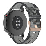 سوار ساعة نايلون منسوج مخطط بعرض 22 مم لساعات Huawei GT / GT2 46 مم، Honor Magic Watch 2 46 مم / Magic