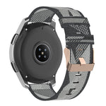 سوار ساعة من النايلون منسوج بخطوط 22مم لساعة Galaxy Watch 46مم / Gear S3