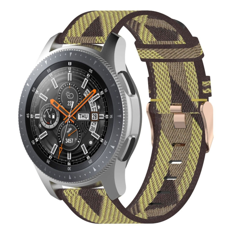 سوار ساعة من النايلون منسوج بخطوط 22مم لساعة Galaxy Watch 46مم / Gear S3