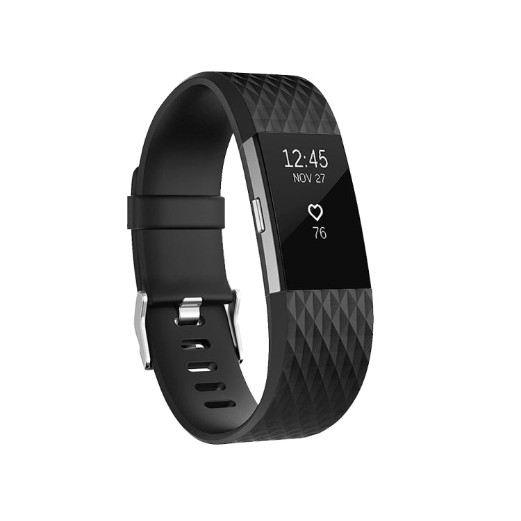 سوار ساعة رياضي قابل للتعديل بنمط ماسي لـ FITBIT Charge 2، الحجم: S، 10.5x8.5 سم، S