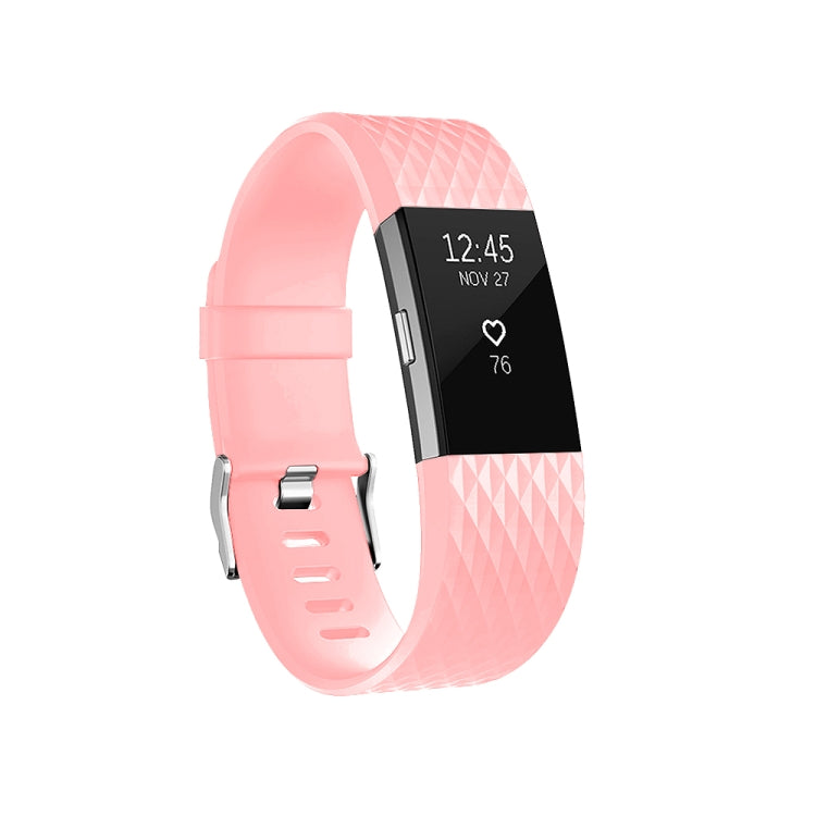 سوار ساعة رياضي قابل للتعديل بنمط ماسي لـ FITBIT Charge 2، الحجم: S، 10.5x8.5 سم، S