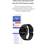ساعة ذكية بشاشة IPS 1.39 بوصة مقاومة للماء بمعيار IP67 مع سوار سيليكون ET310، تدعم مراقبة درجة حرارة الجسم / تخطيط القلب