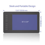 لوحة رسم جرافيك احترافية HUION Inspiroy Series H950P 5080LPI USB لنظامي Windows / Mac OS، مع قلم بدون بطارية