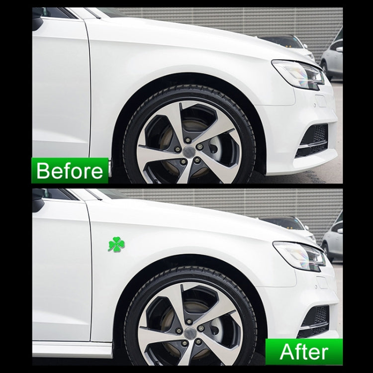 Four Leaf Clover Luck Symbol Badge Labeling Sticker Styling Car Decoration, Size: 4x3x0.3cm, Size: 4x3x0.3cm