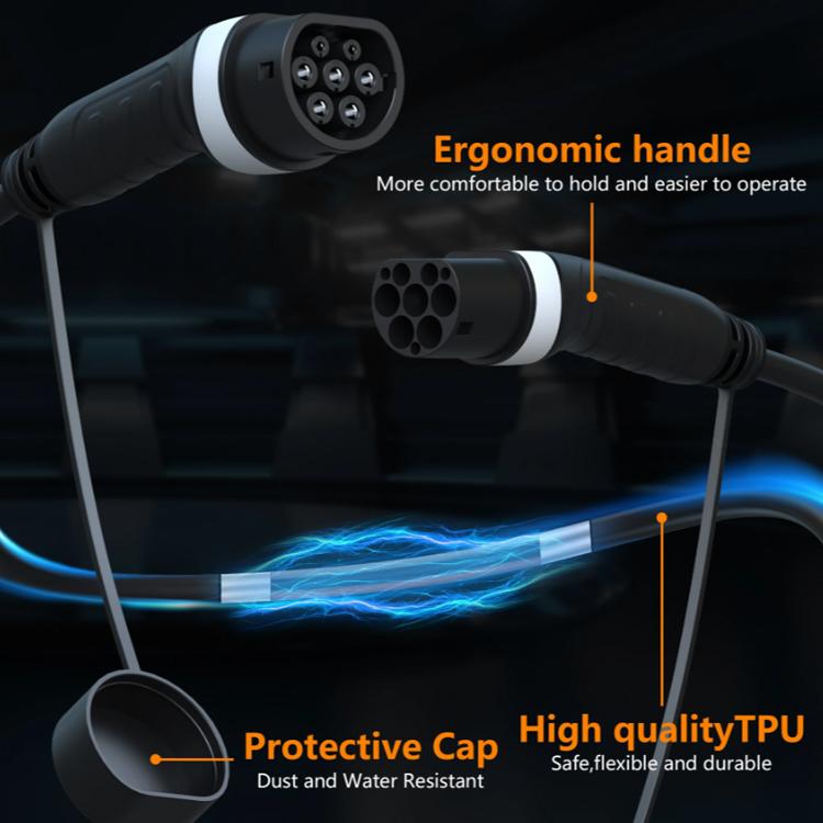 Feyree European Standard New Energy Electric Vehicle Charging Pile Double-ended Extension Cable, 480V 16A
