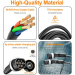 Feyree European Standard New Energy Electric Vehicle Charging Pile Double-ended Extension Cable, 480V 16A