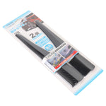 1 Pair Car Carbon Fiber Silicone Bumper Strip, Style: Short, Carbon Fiber