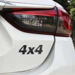 Car Number 4 x 4 Personalized Aluminum Alloy Decorative Sticker, Size: 9 x 3.5 x 2.3cm