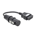 For Iveco 30 Pin Male to OBDII 16 Pin Female Truck Adapter Cable, For Iveco