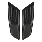 HD-713 1 Pair Car Hood Decorative Stickers Fender Air Vents Sticker, Black